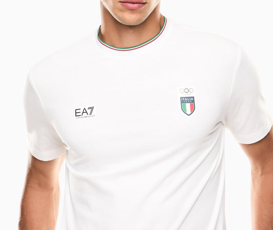 CAPSUL OLIMPIADI MILANO-CORTINA 2026  T.SHIRT EA7 by EMPORIO ARMANI
