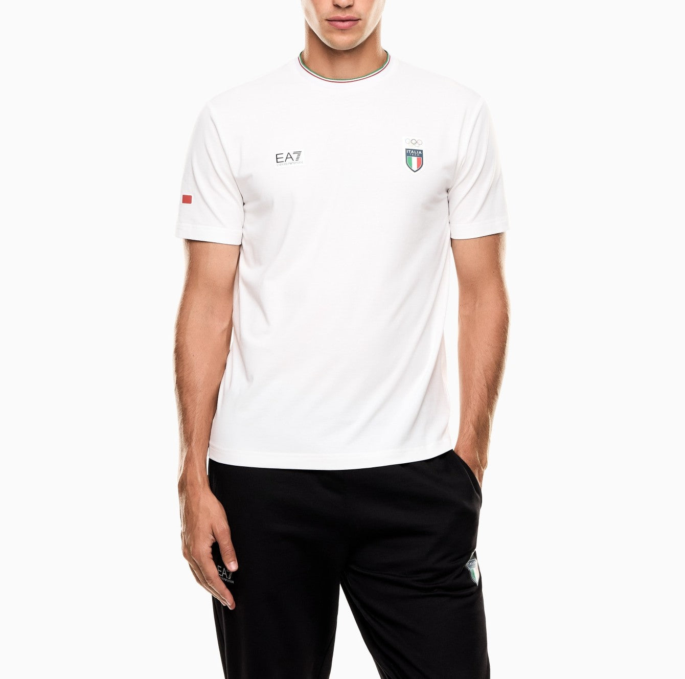 CAPSUL OLIMPIADI MILANO-CORTINA 2026  T.SHIRT EA7 by EMPORIO ARMANI